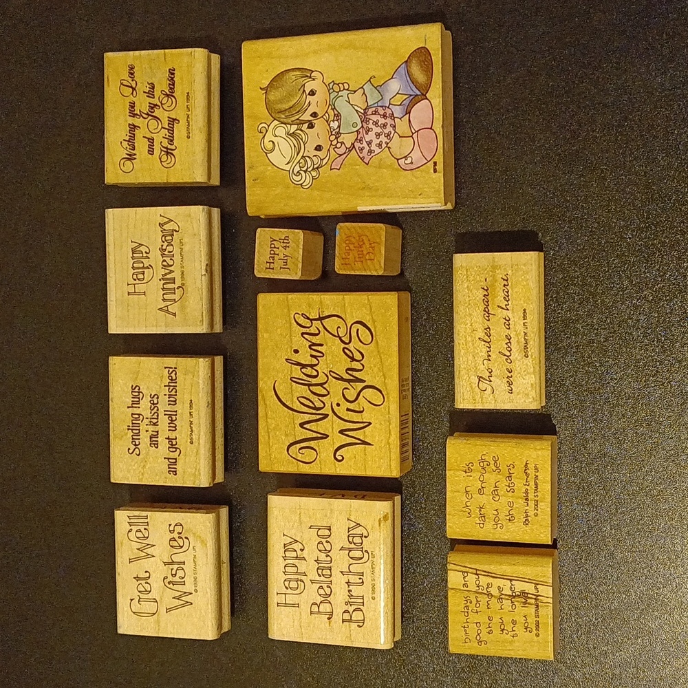 12 Stamps | Precious Moments | Holidays | Greeting Cards | DIY